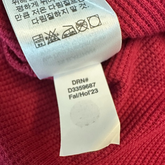 ☀️ NWOT EDDIE BAUER Waffle-Knit Raglan Long Sleeve Crew - Picture 10 of 10